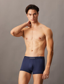 Embossed Icon Micro Low Rise Trunks, Blue Shadow, hi-res