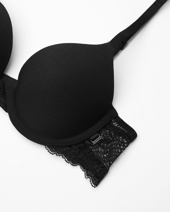 SCALLOPED LACE LIGHTLY LINED DEMI BRA