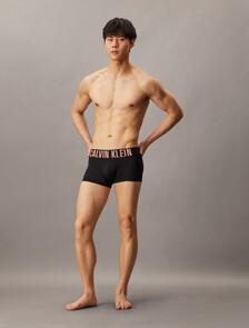 Intense Power Microfiber Stretch 3-Pack Low Rise Trunk, BLACK BODIES W/ PAPAYA PUNCH/WHITE/MOONLIGHT JADE, hi-res