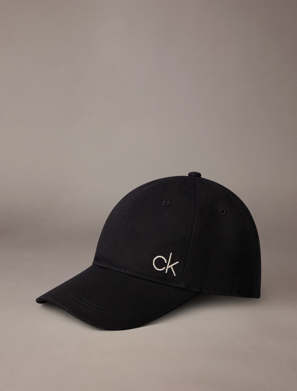 Cotton Twill Cap, Black, hi-res