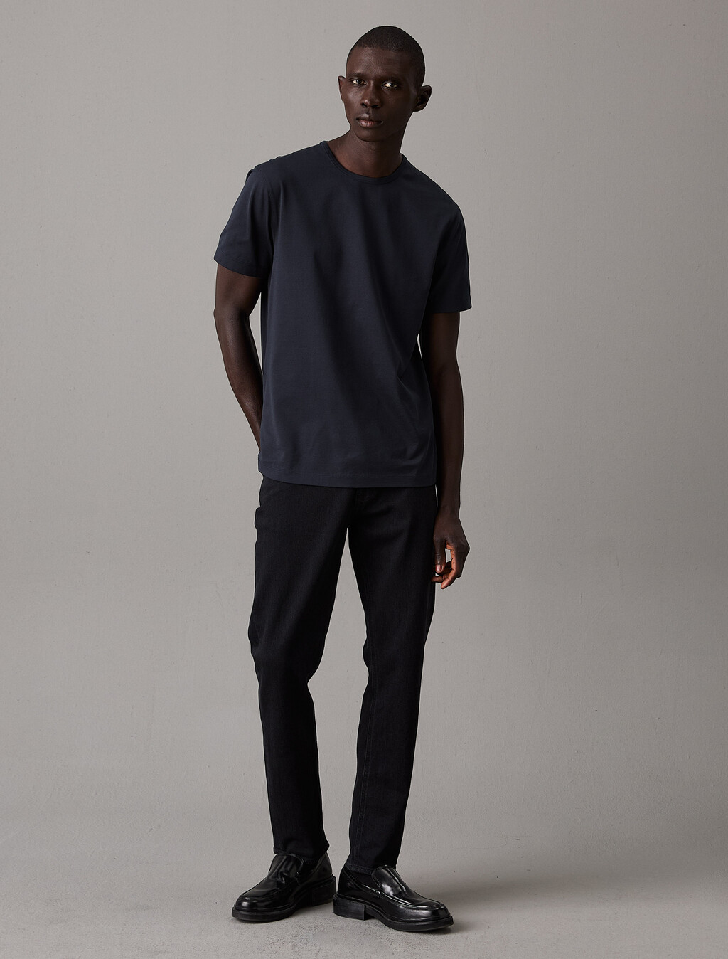The Calvin Double Mercerized Tee, Vulcan, hi-res
