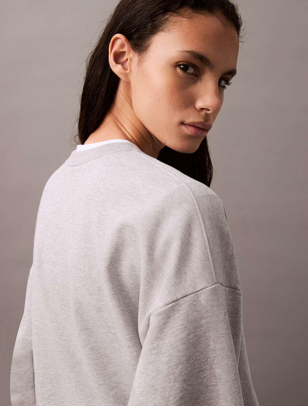 Relaxed Cotton Terry Sweatshirt, Heroic Grey Heather, hi-res