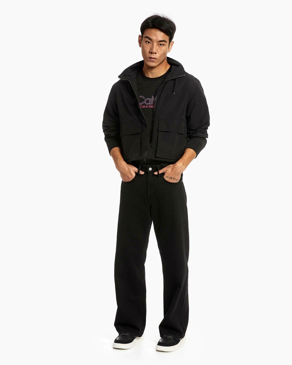 90S LOOSE BLACK ARCHIVAL JEANS, Washed Black, hi-res