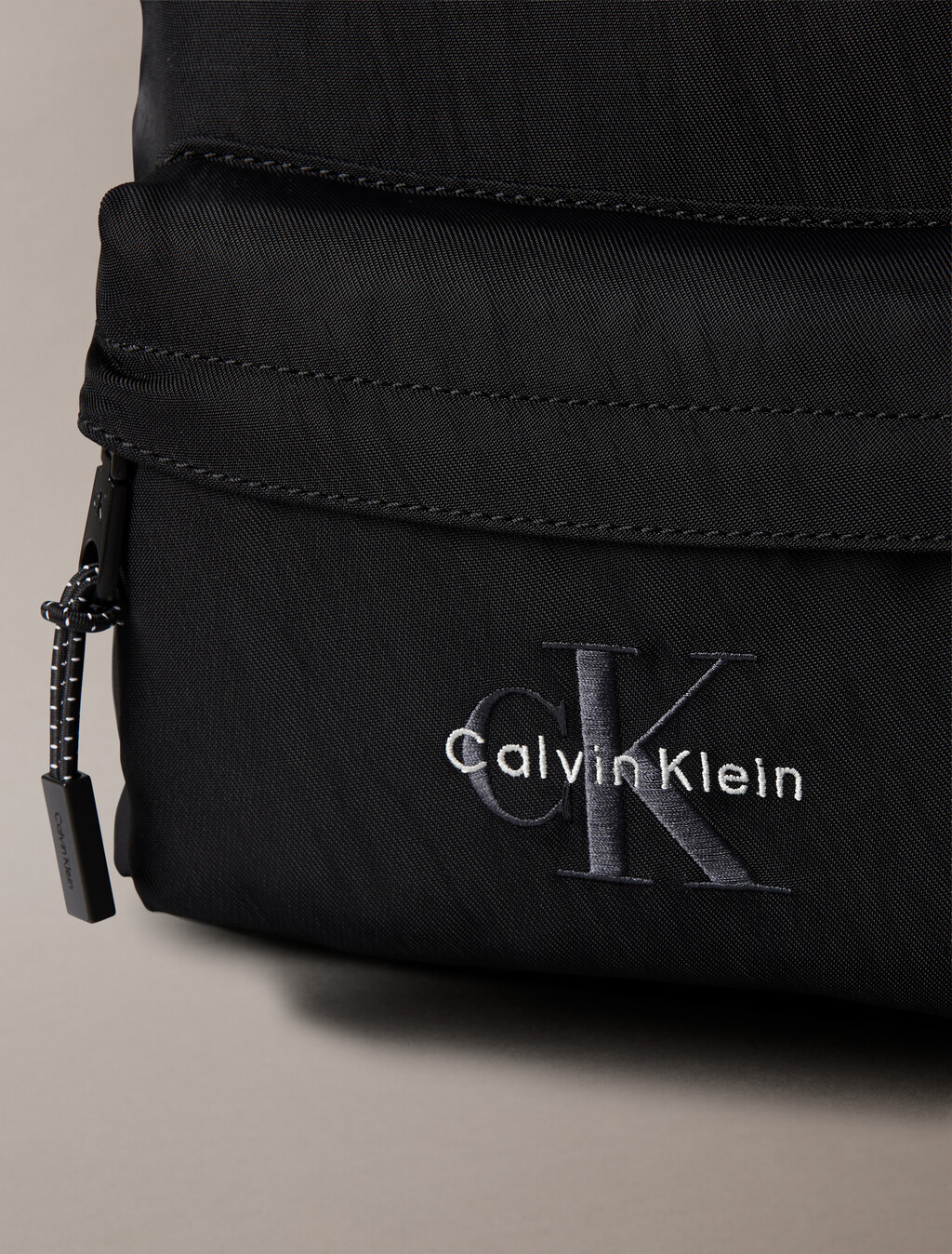 Small Round Backpack, Black, hi-res