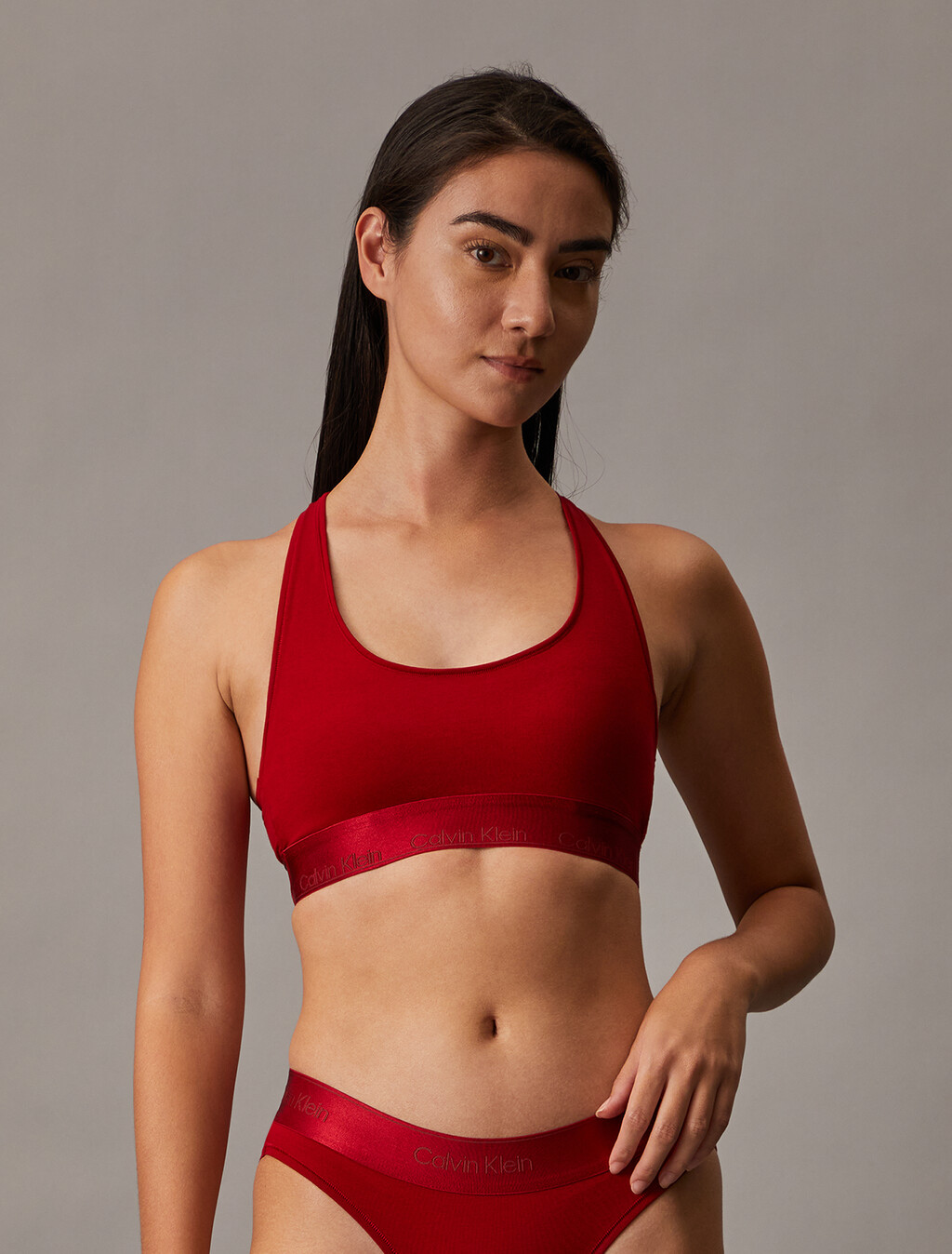 Icon Cotton Lightly Lined Bralette, Juneberry, hi-res