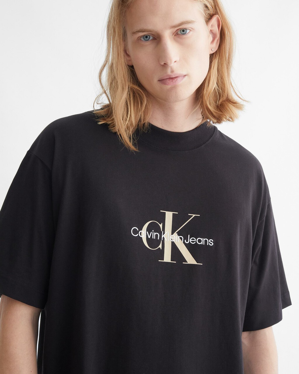 ARCHIVAL NEUTRALS MONOGRAM TEE, CK BLACK, hi-res