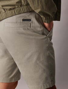 Essential Cotton Lyocell Chino Shorts, Rock Ridge, hi-res