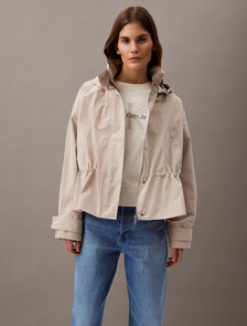 Nylon Waisted Jacket, Humus, hi-res