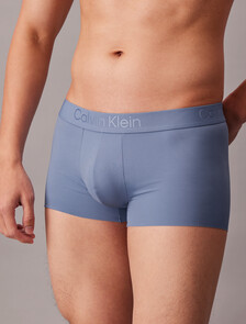 CK Black Microfiber Stretch Low Rise Trunk, Blue Tulip, hi-res