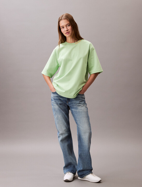 Cooling Cotton Jersey Relaxed Tee