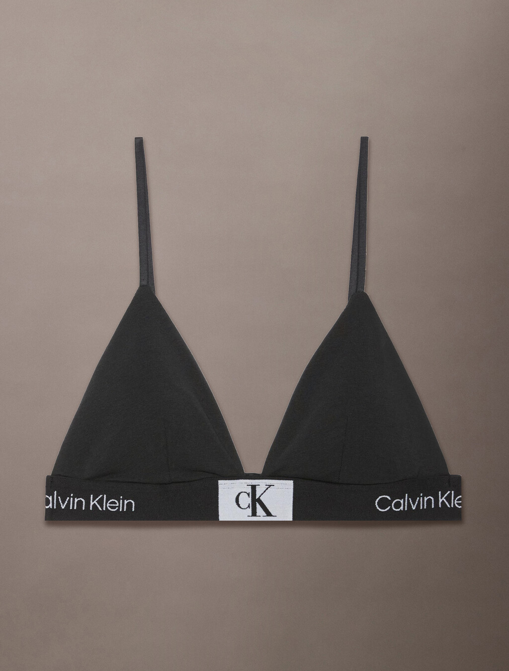 Calvin Klein 1996 Lightly Lined Triangle Bra, Black, hi-res