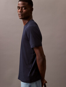 Solid Liquid Touch Crewneck Tee, Dark Sapphire, hi-res