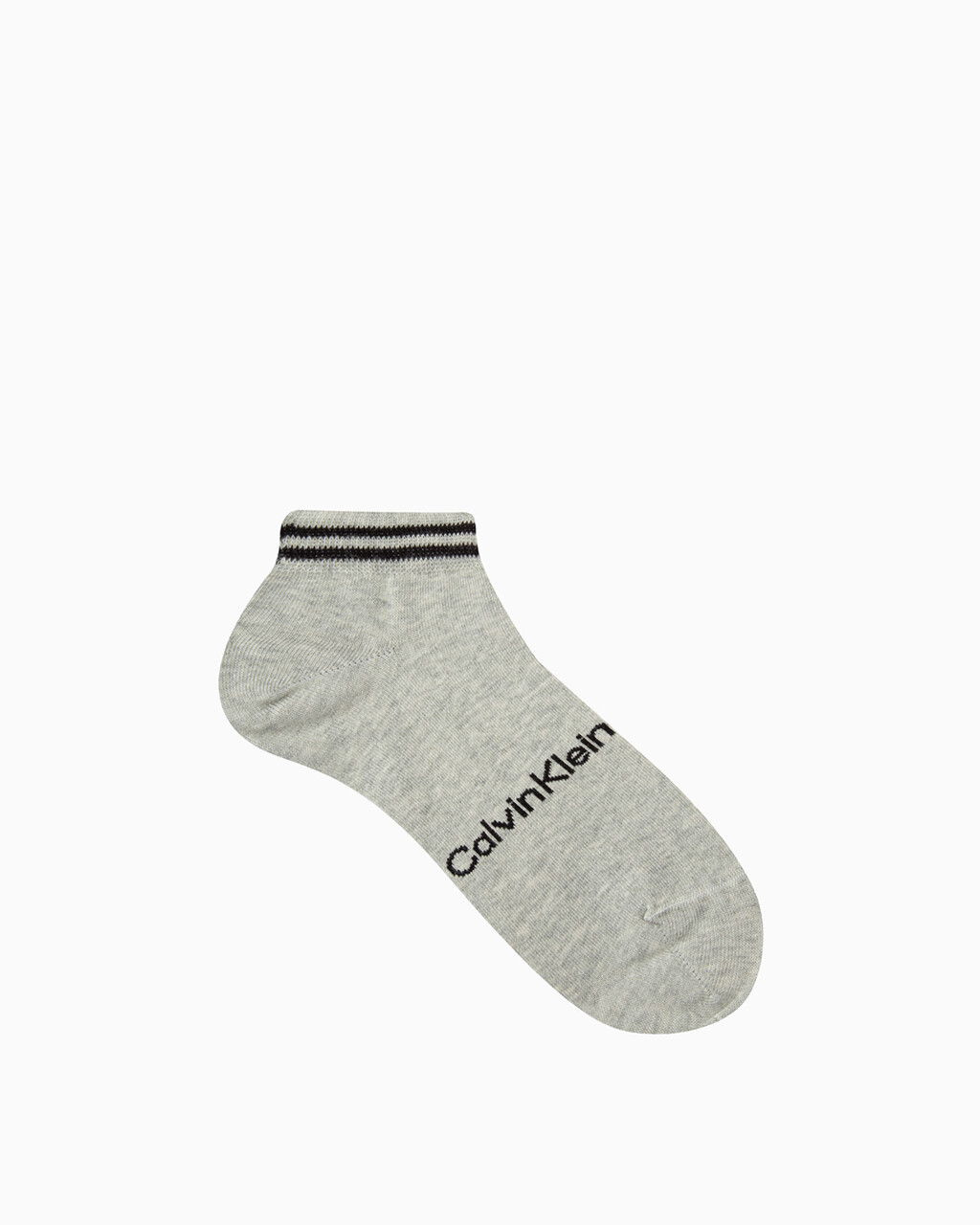 MEN'S LOGO LOW CUT SOCKS, DARK GREY BLK, hi-res