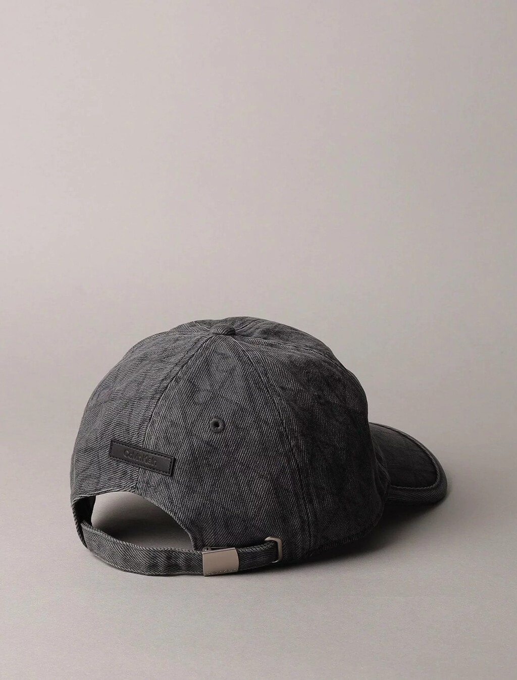 Burnout Emblem Logo Denim Cap, Charcoal Gray, hi-res