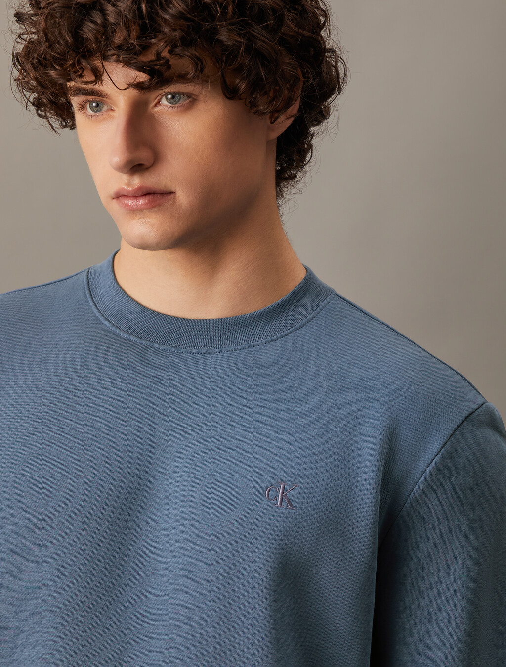 Archive Logo Fleece Crewneck Sweatshirt, Blue Horizon, hi-res