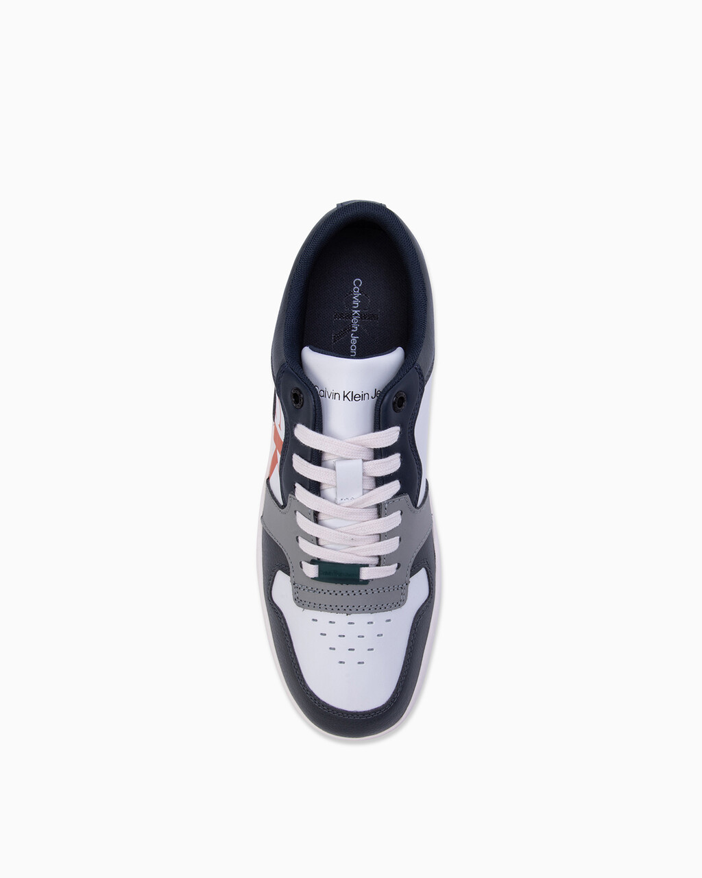 BOLD MONOLITH BASKETBALL CUPSOLE TRAINERS, White/Coral Orange, hi-res