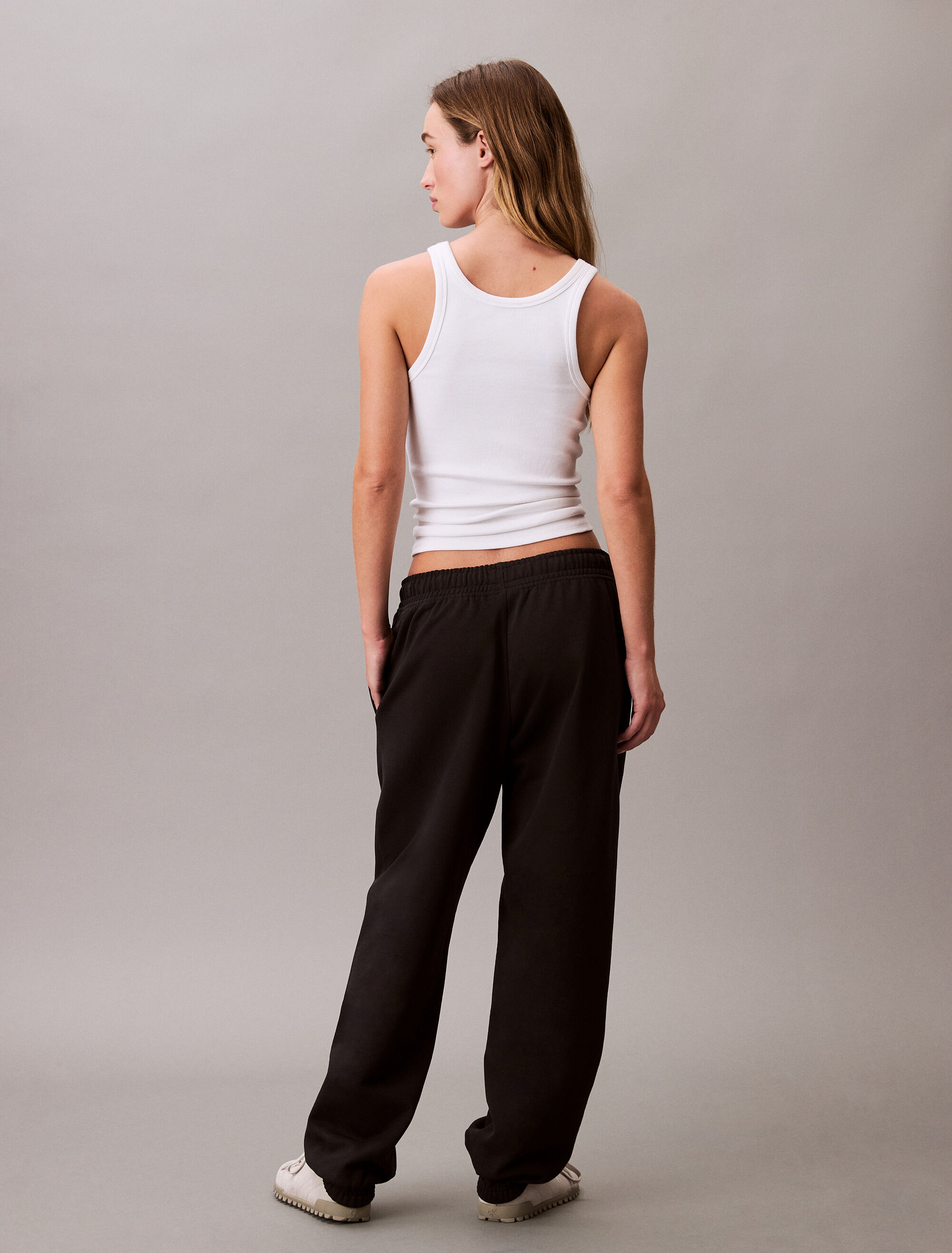 Relaxed Monogram Joggers | black | Calvin Klein Singapore