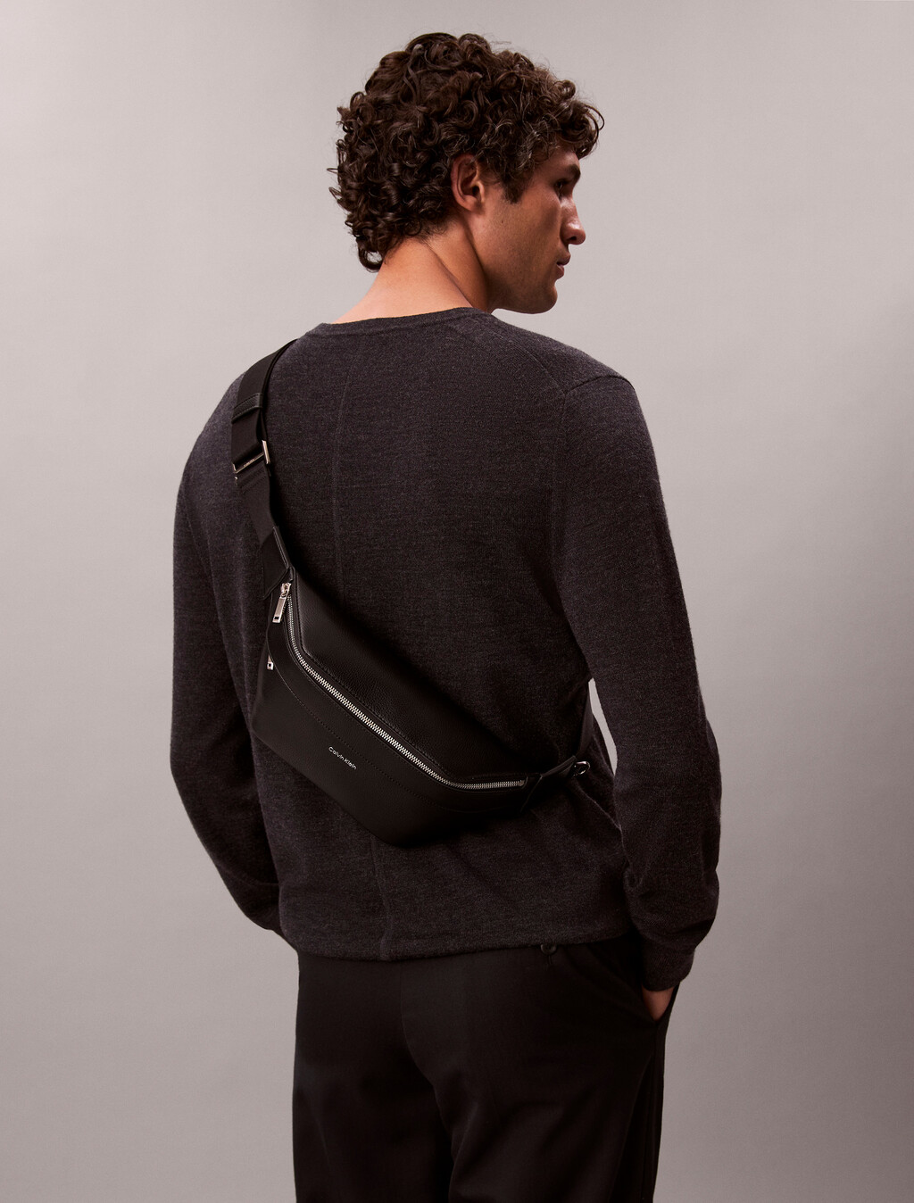 Micro Pebble Waistpack, Black, hi-res