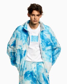 CLOUD PRINT NYLON WINDBREAKER, Summer Splash Aop, hi-res