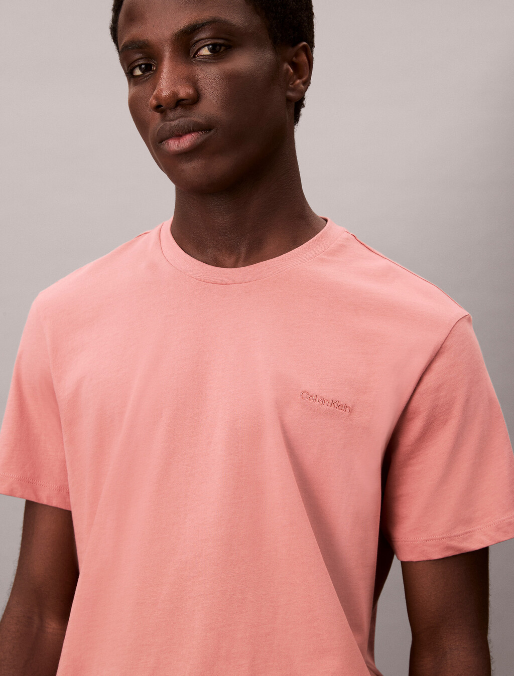 Solid Liquid Touch Crewneck Tee, Sunset Rose, hi-res