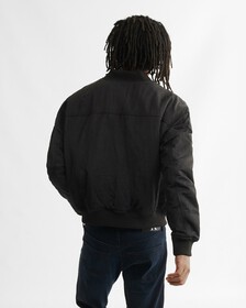 REVERSIBLE ALL OVER PRINT BOMBER JACKET, Ck Black/Polaroid Aop, hi-res