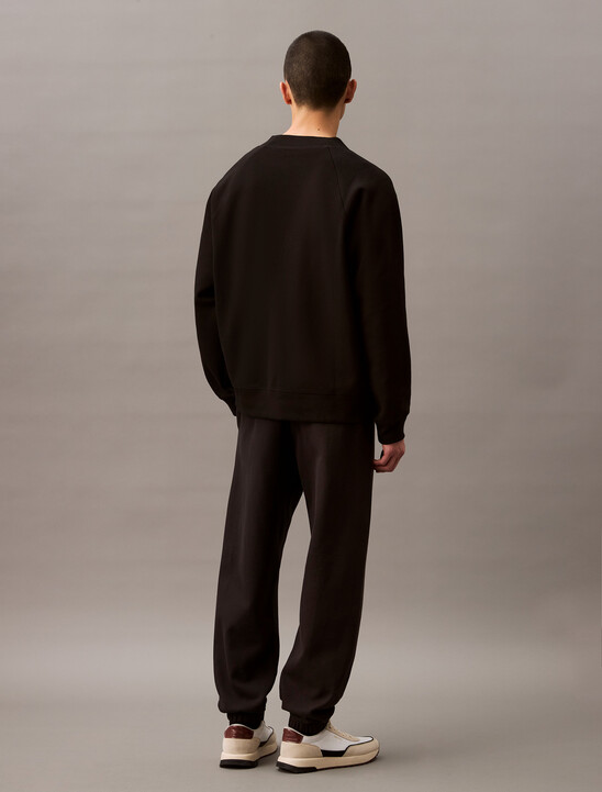 Rib Knit Logo Applique Jogger
