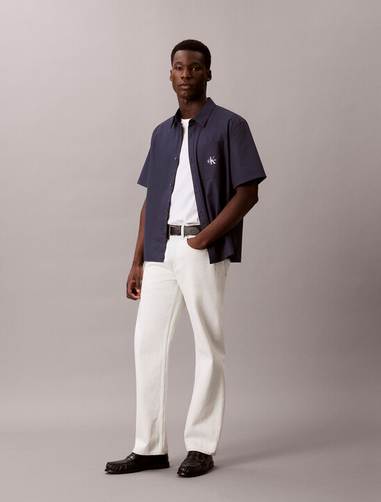 Washed Cotton Poplin Relaxed Shirt