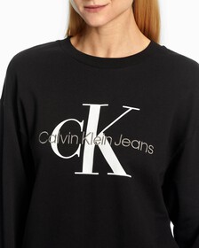 MONOGRAM SWEATSHIRT, Ck Black, hi-res