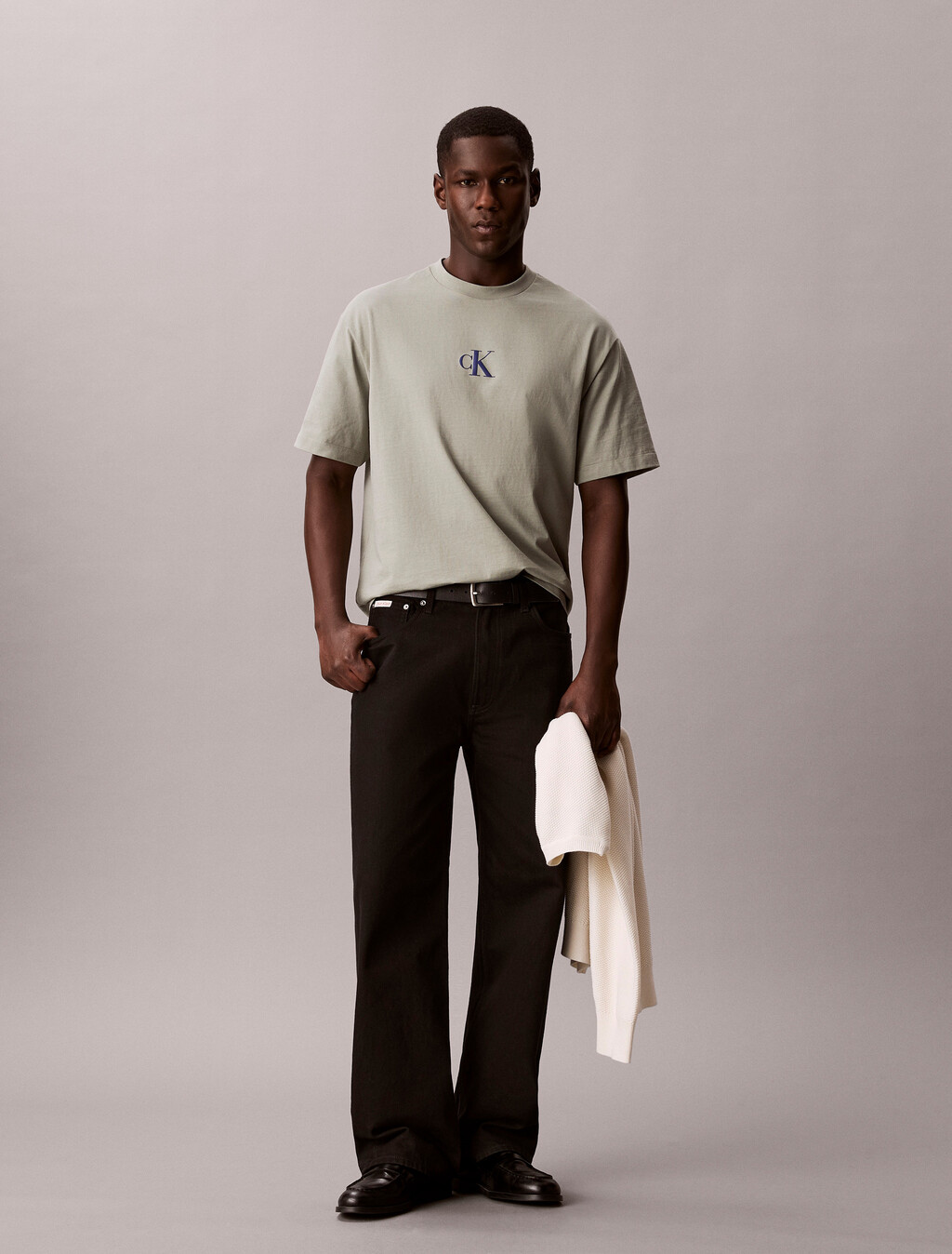 Overlay Logo Graphic Relaxed Tee, Shadow, hi-res