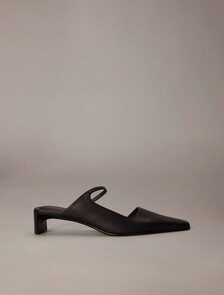 Set Back Heel Pump, Black, hi-res