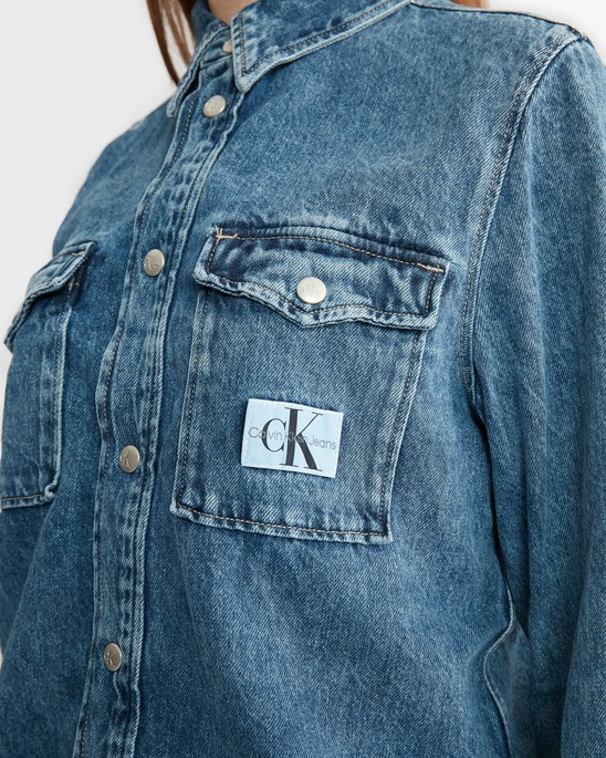 Stonewash Slim Denim Shirt