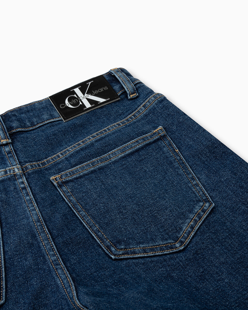 RECONSIDERED HIGH RISE WIDE LEG DENIM SHORTS, Dark Blue Exposed Shank, hi-res
