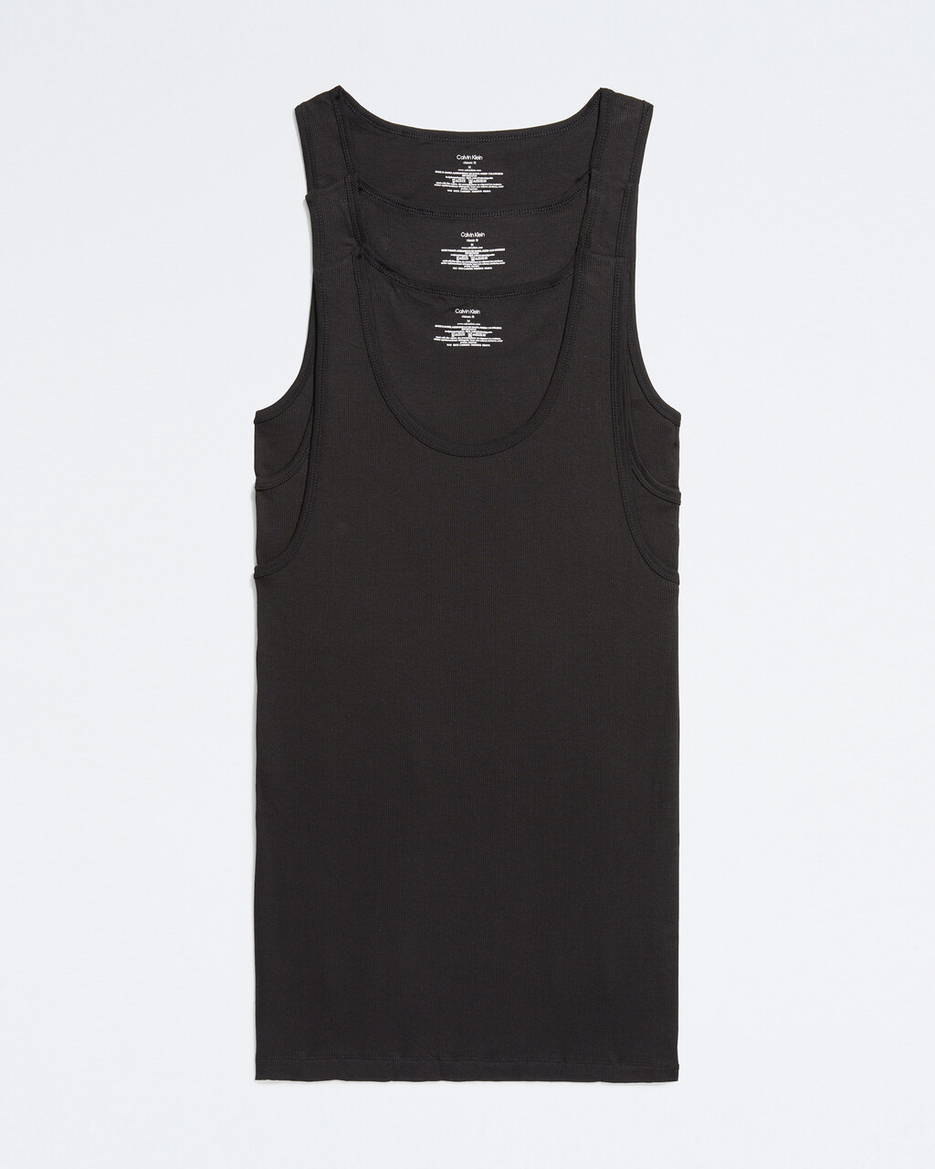 Cotton 3-Pack Tank Top, 3 Black (Legacy 001), hi-res