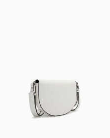 CKJ Minimal Monogram Saddle Bag, BRIGHT WHITE, hi-res