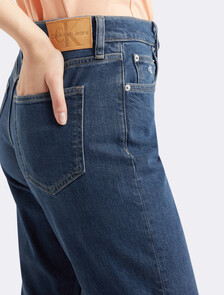 Authentic Slim Straight Jeans, Denim Dark, hi-res