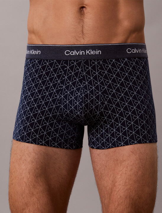 Icon Cotton Denim Emblem Trunks