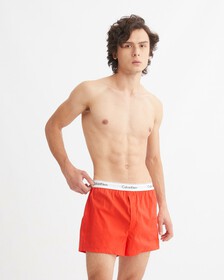 Modern Cotton Love Notes Slim Boxers, Orange Odyssey, hi-res