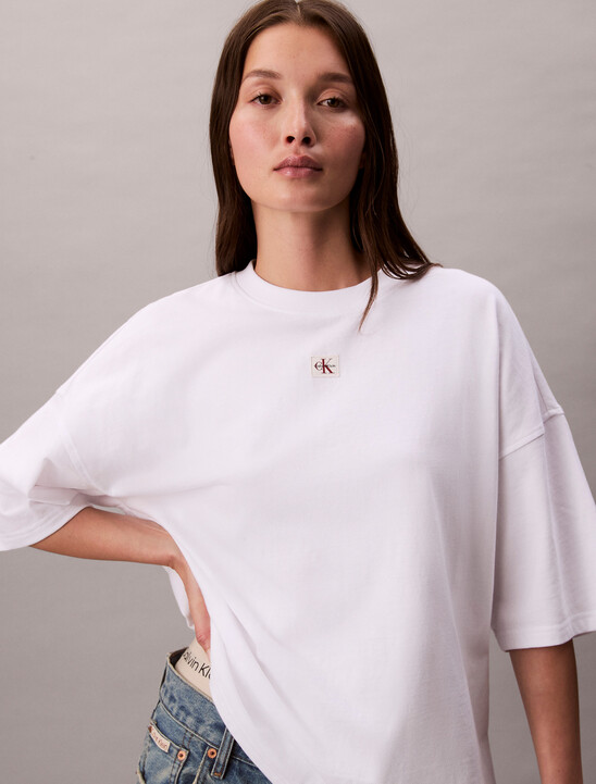 Woven Label Oversized Tee