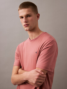 Smooth Cotton Monogram Logo T-Shirt, Light Mahogany, hi-res