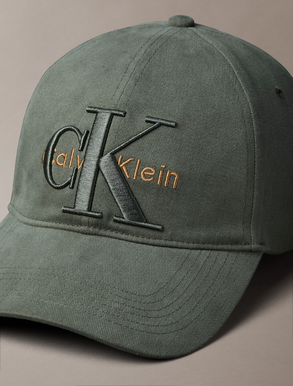 Layered Monogram Logo Graphic Baseball Cap, Thyme, hi-res