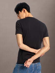 Institutional Logo Slim Tee, Ck Black, hi-res