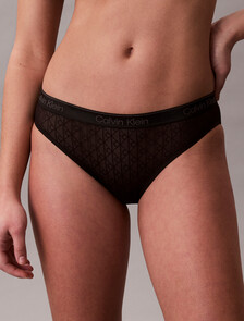 Bikini Briefs - Icon Logo Lace, Black, hi-res