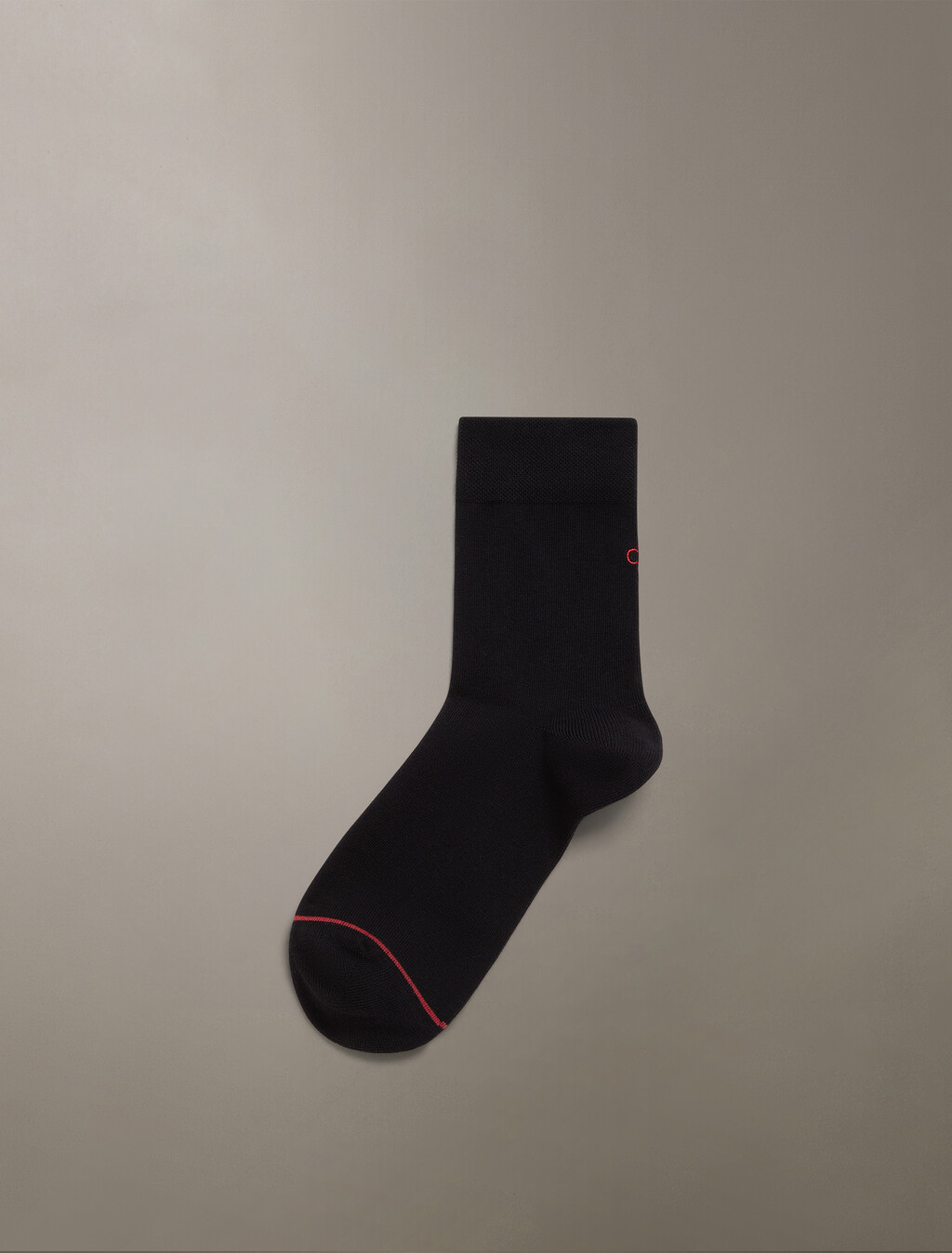 Pique Crew Sock, BLACK, hi-res