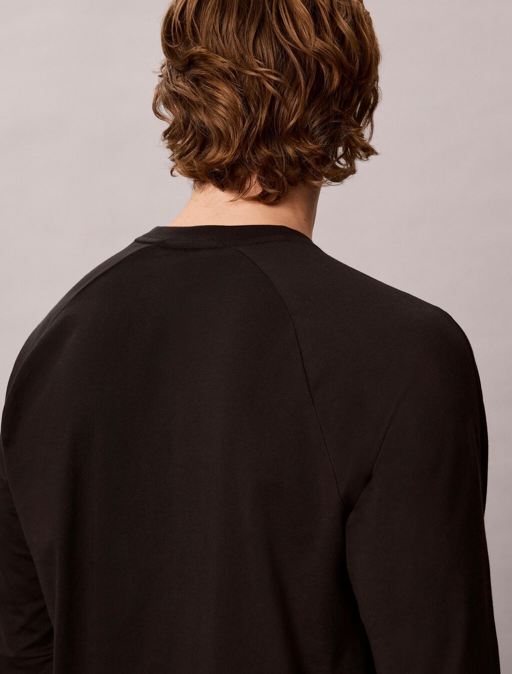 Embossed Logo Long Sleeve T-Shirt, Black, hi-res