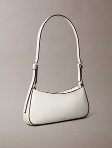 Monogram Logo Hardware Shoulder Bag, Lily White, hi-res