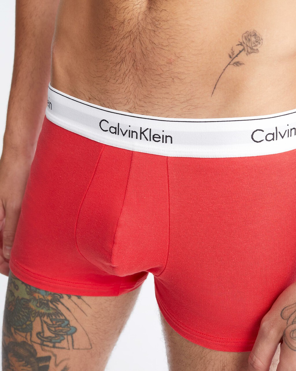 Modern Cotton Stretch Trunks 2 Pack, Rouge/Charcoal Gray, hi-res