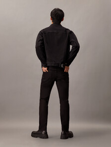37.5 Bi-Stretch Slim Black Jeans, 055B BLACK, hi-res
