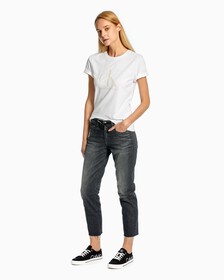 WHITE ON WHITE MONOGRAM SLIM FIT, Bright White, hi-res