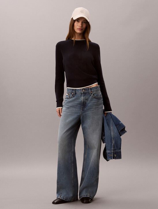 Twisted Low Rise Baggy Jeans