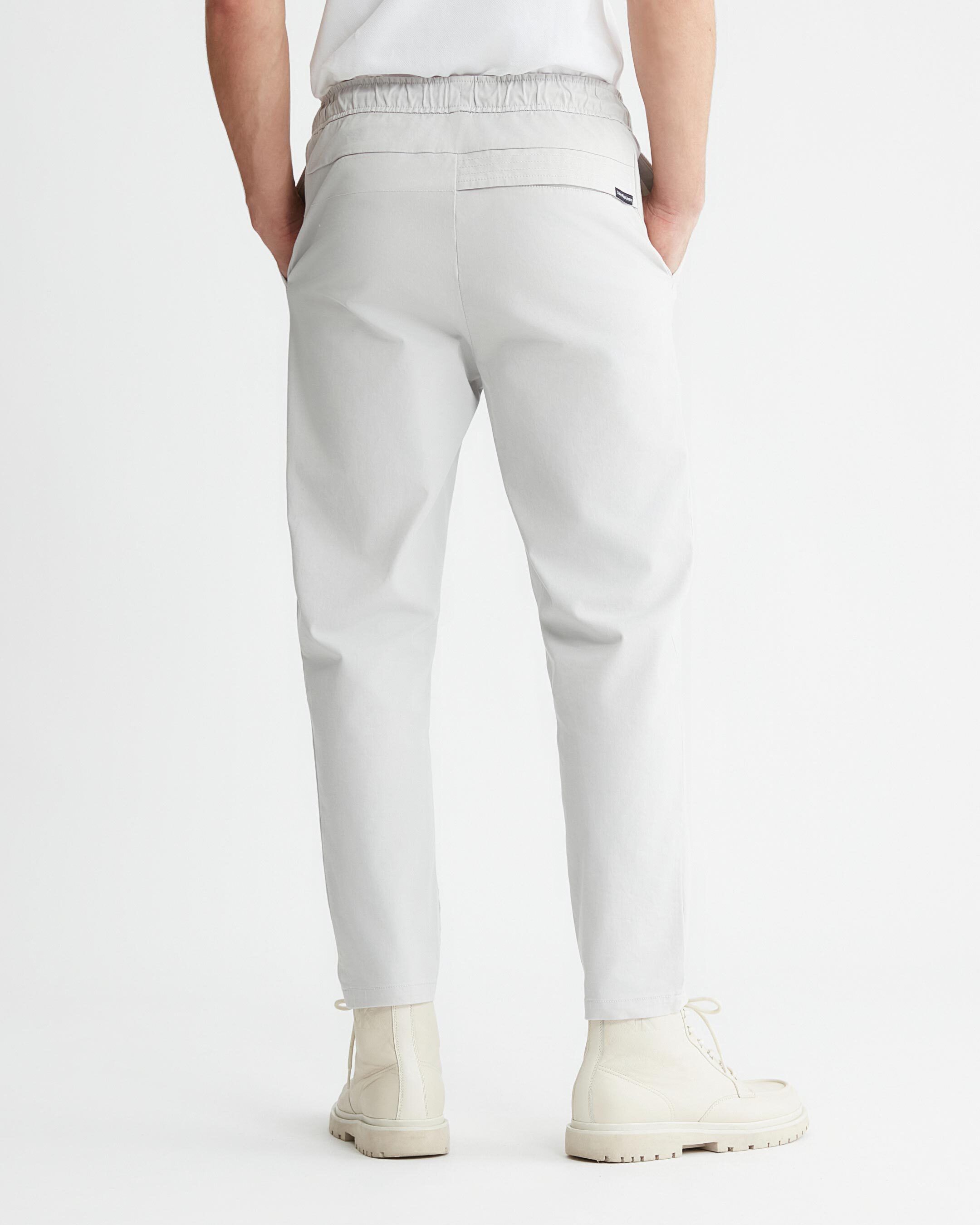 White chino joggers clearance